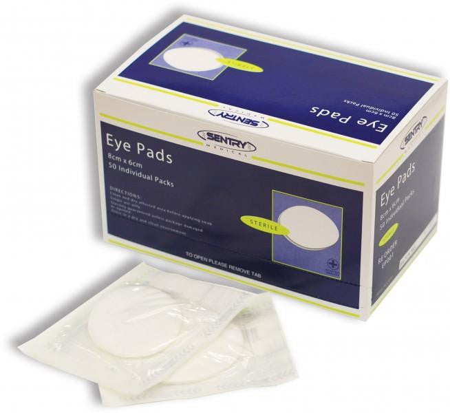 Sentry Medical Eye Pad 6cm x 8cm Box of 50