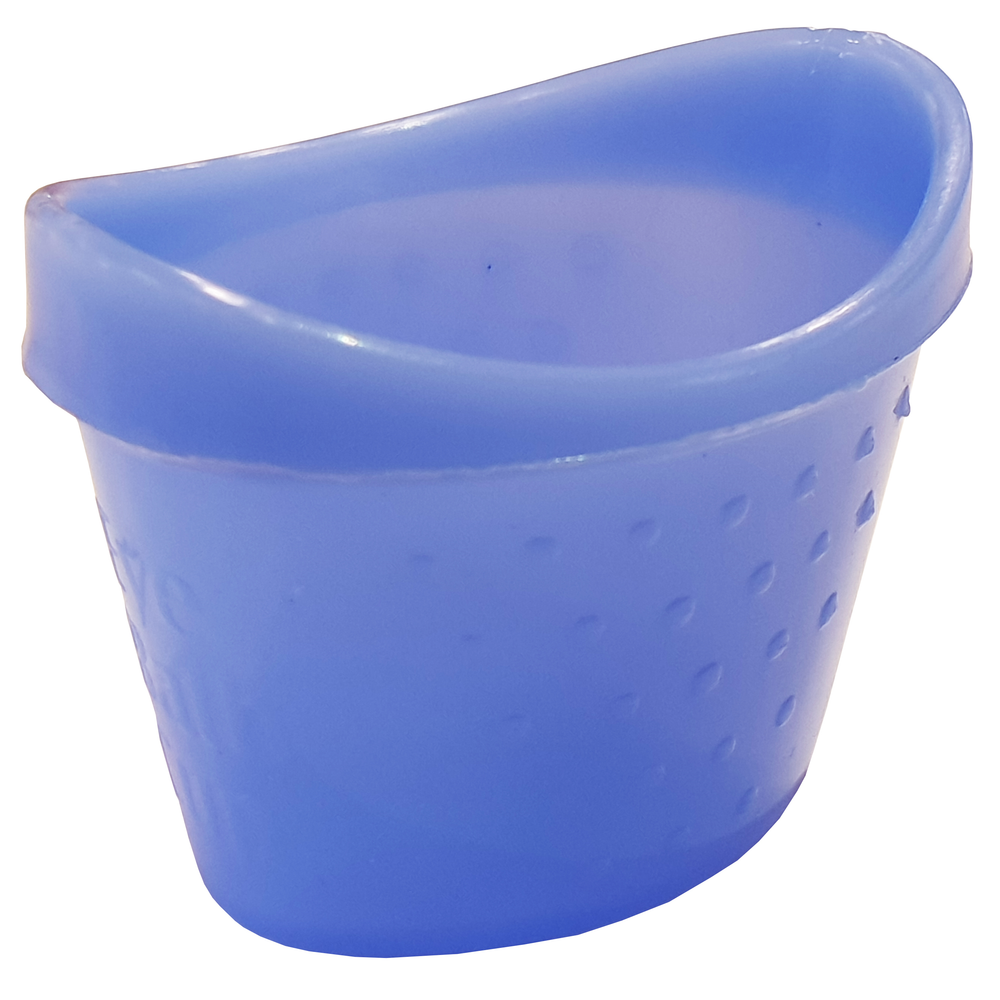 Eye Bath Blue Recyclable Plastic Eggcup Type Single Packed.