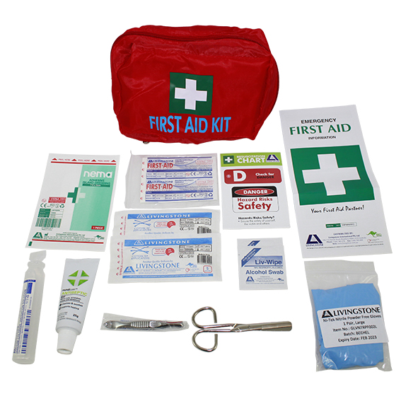 Personal First Aid Kit Complete Set In Nylon Pouch with