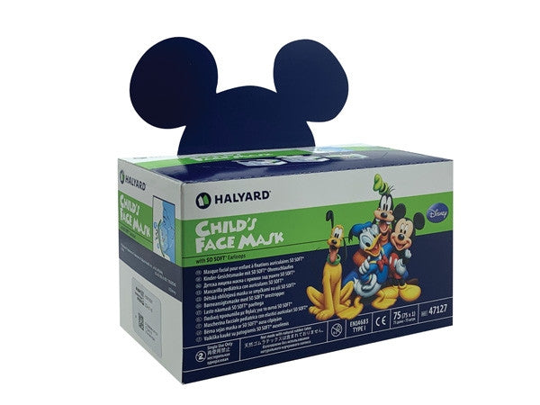 Halyard Disney Child Procedure Face Mask with Ear Loops Disposable