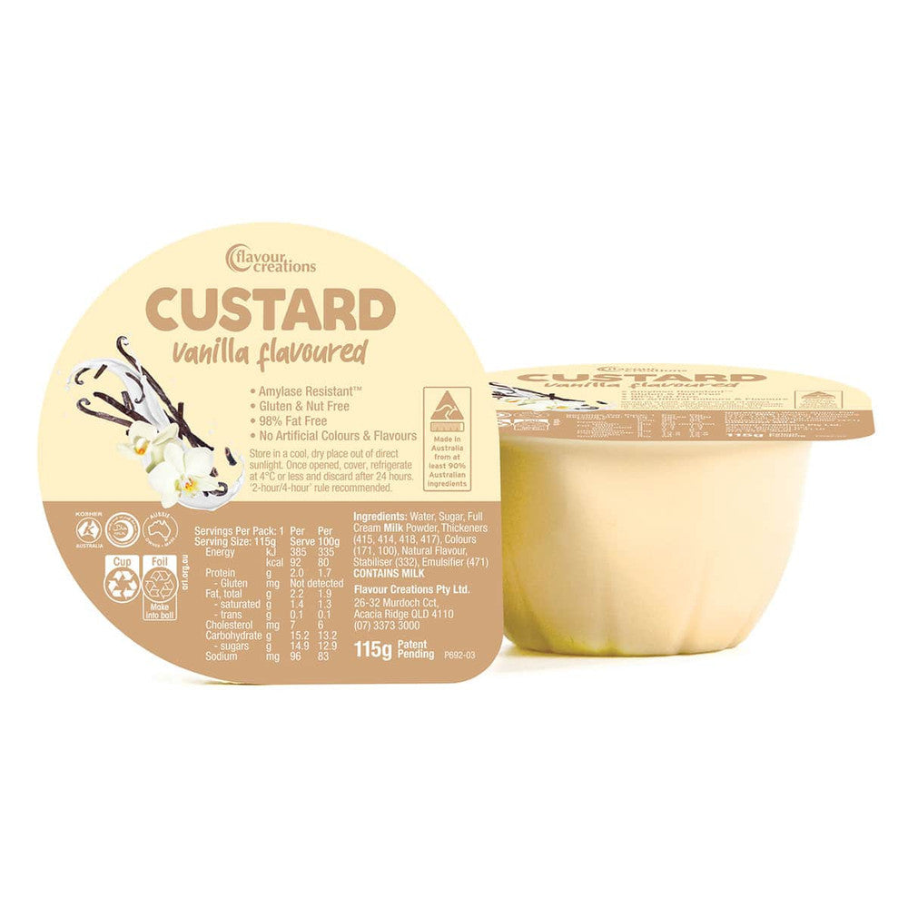 Flavour Creations Custard 115g, Vanilla - Banana - Chocolate