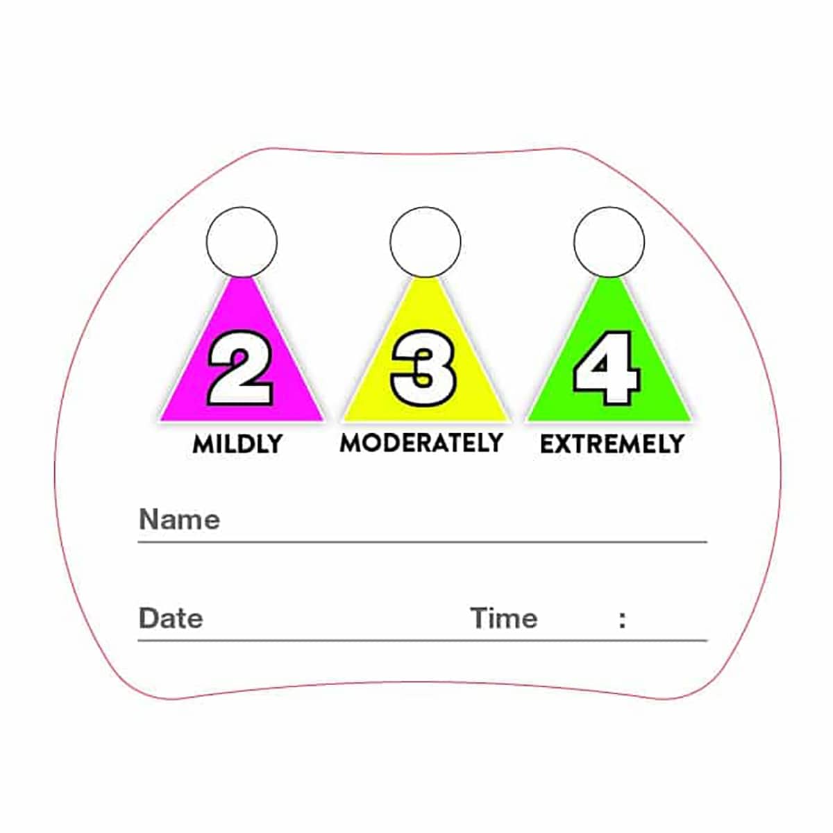 Sticker Level 2 Flavour Creations Dysphagia Cup Lid Sticker Levels 2/3/4, Box of 1Roll ...