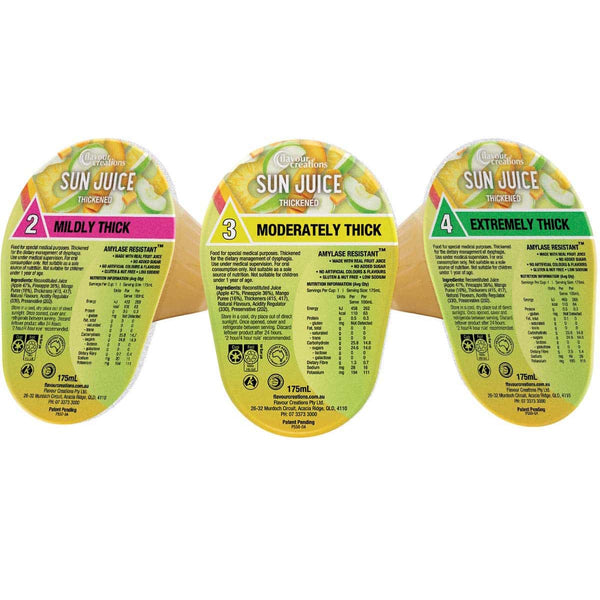 Flavour Creations Sun Juice 175mL, Box of 24 - All Types