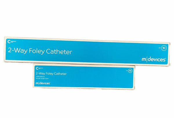 Mdevices 2-Way Foley Catheter, Standard Tip, Sterile, Single-use