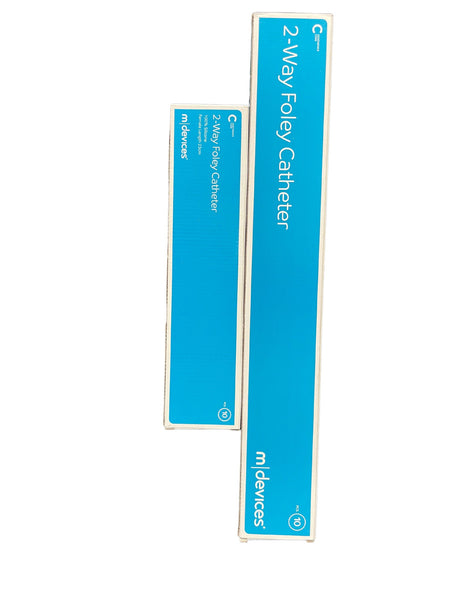 Mdevices 2-Way Foley Catheter, Standard Tip, Sterile, Single-use