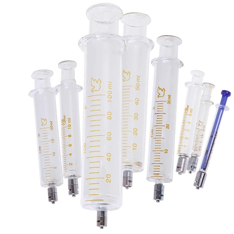 Glass Syringes 1ml 2ml 5ml 10ml 20ml 30ml 50ml 100ml