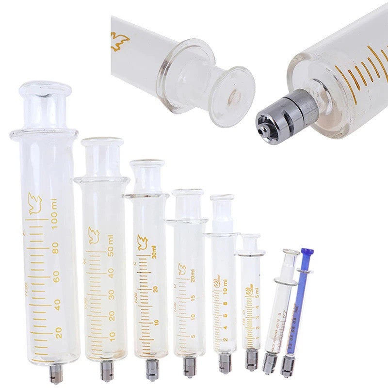 Glass Syringes 1ml 2ml 5ml 10ml 20ml 30ml 50ml 100ml