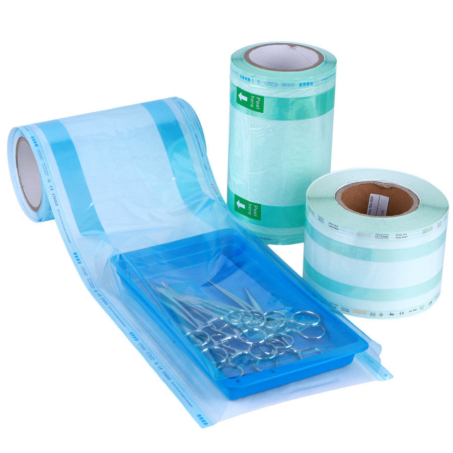 Gusseted Disposables Sterilisation Pouch Reel Paper/ Film