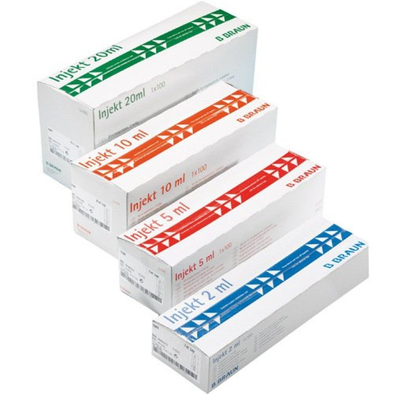 B. Braun Injekt Disposable Syringes 2 Parts Luer Lock Box