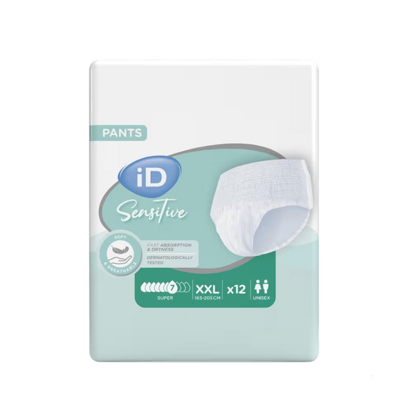 iD Sensitive Pants Super XXL, Bariatric, 165-205cm, 1776mL (IDS60532112)