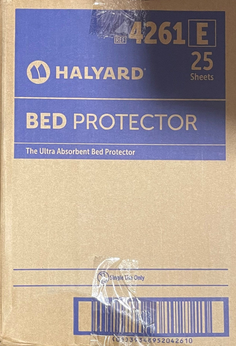 Halyard Bed Protector Ultra Absorbent 81X78 Cm Unisex 2500Ml White