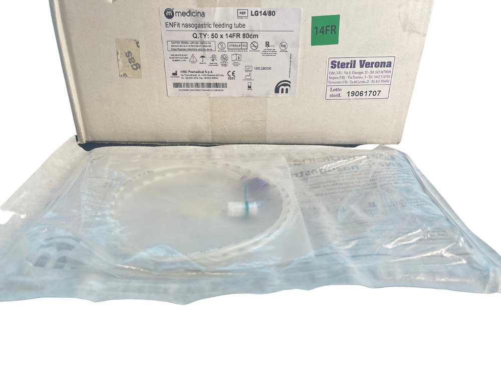 Medicina ENFit Short Term Polyurethane Nasogastric Feeding Tube 14CH x