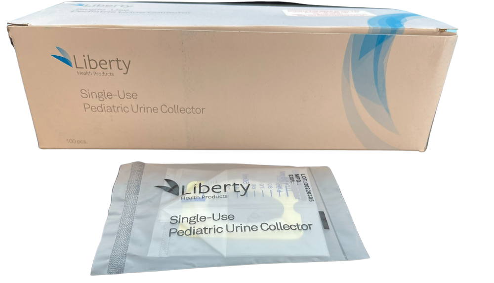 Liberty Paediatric Urine Collector Single Use Sterile All Packaging