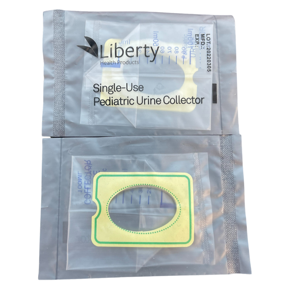 Liberty Paediatric Urine Collector Single Use Sterile All Packaging