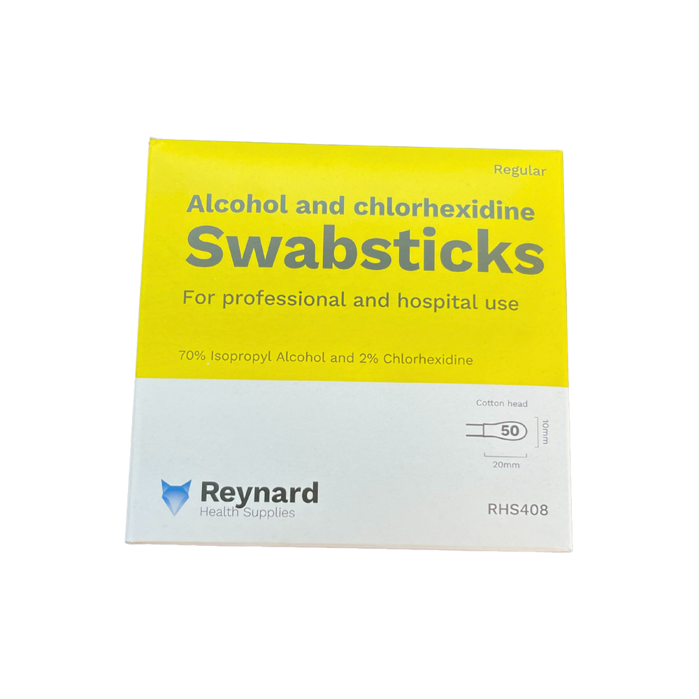 Reynard Swabstick Pads 70% Alcohol 2% Chlorhexidine