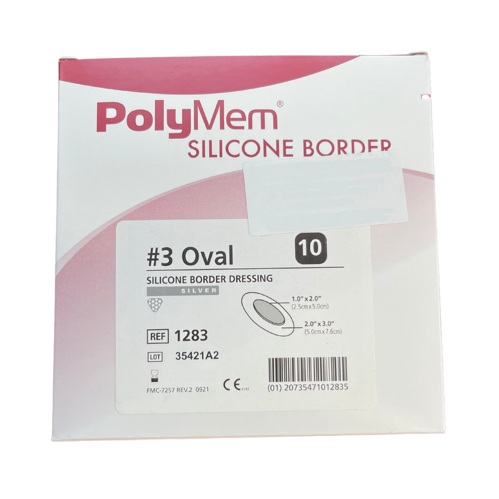 Polymem Silver Oval Silicone Border Dressing All Sizes