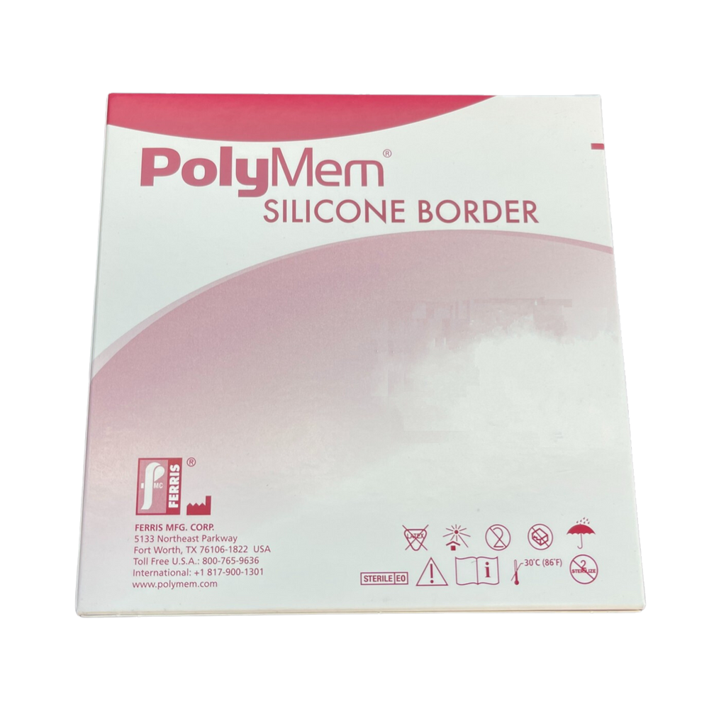 Polymem Silver Oval Silicone Border Dressing | Medisa