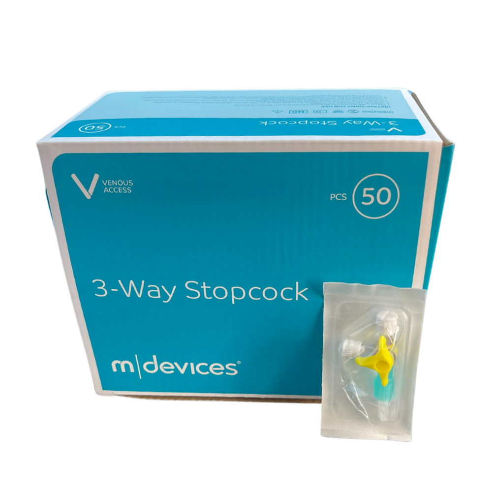 MDevices Stopcock 3 Way Sterile Each