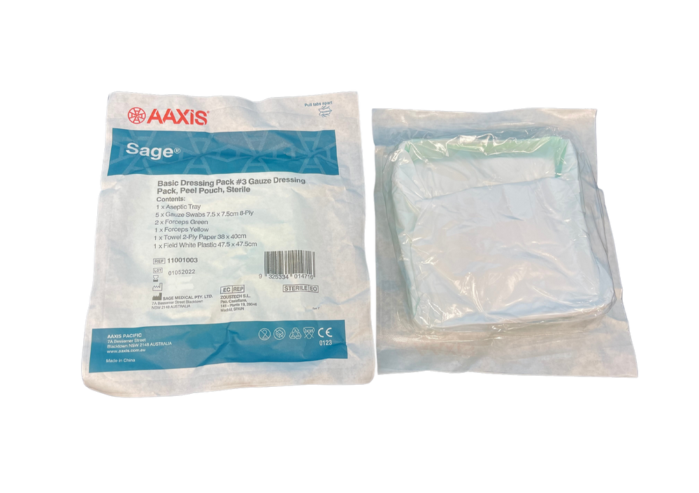 AAXIS Sage Basic Dressing Pack #3 11001003 Bag of 20