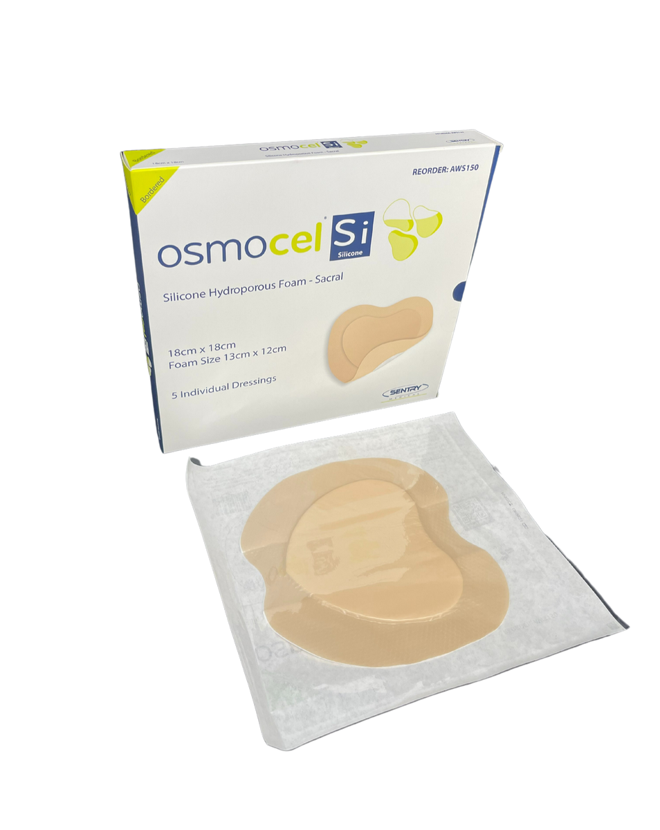 Sentry Osmocel Si Silicone Hydroporous Foam Sacral Bordered All Sizes