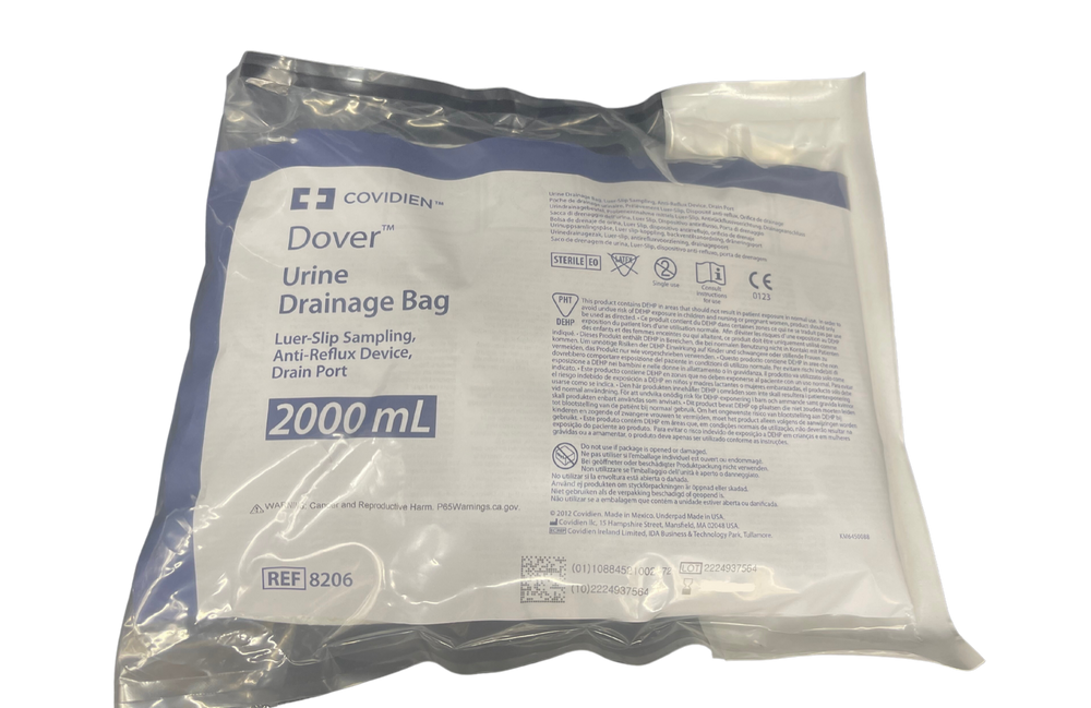 Covidien Dover Drain Bag Curity 2000mL Sterile (8206)