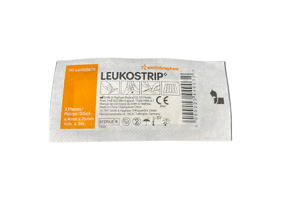 Leukostrip Wound Closure Strip 6.4mm x 76mm 66002878 10