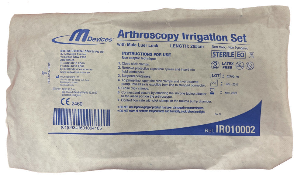 Multigate Arthroscopy Irrigation Set with Mll 30/Carton