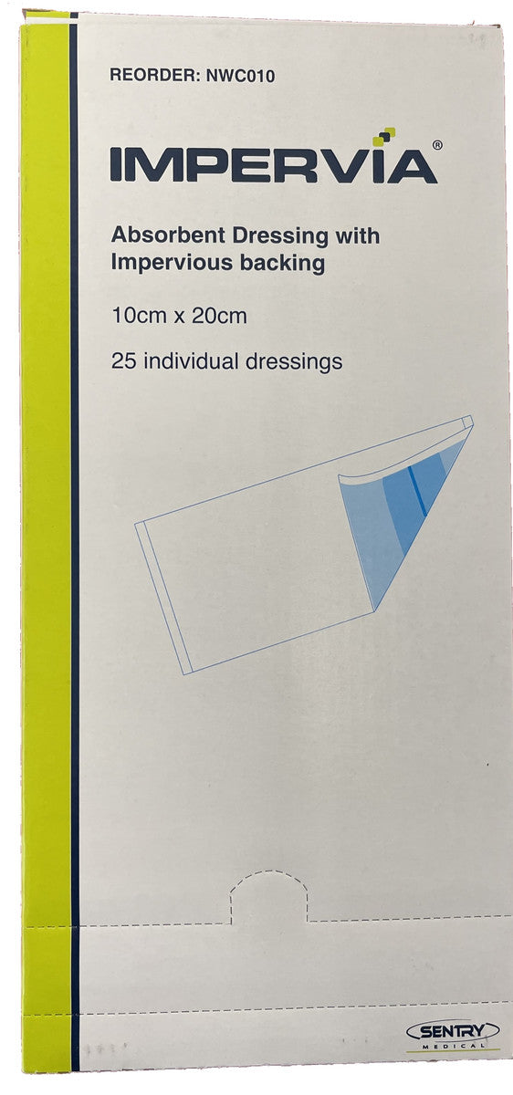 Impervia Absorbent Dressing 10 x 20cm NWC010 25pcs | Medisa