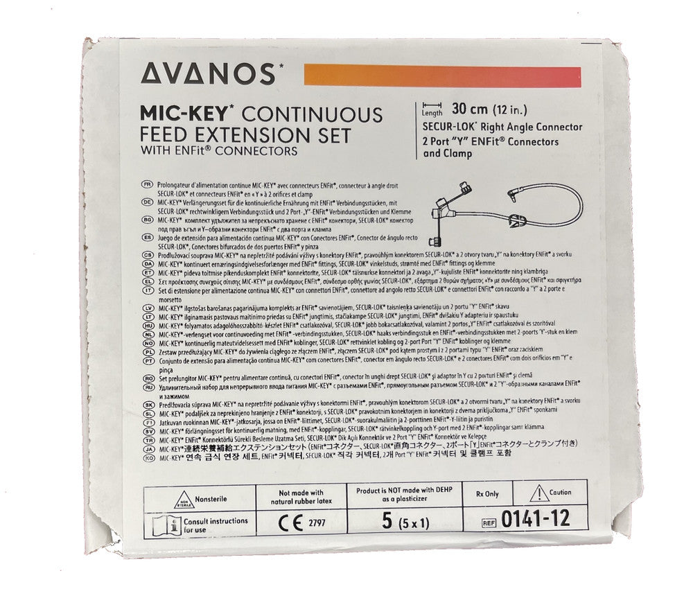 Mikey Extensions MIC-KEY Extension Sets – Low Profile Feeding Accessories | Medisa