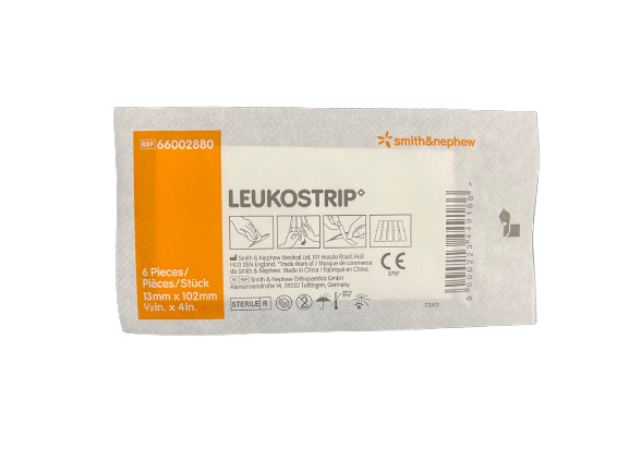 Leukostrip Wound Closure Strip 13mm x 102mm 6strips/pk 66002880