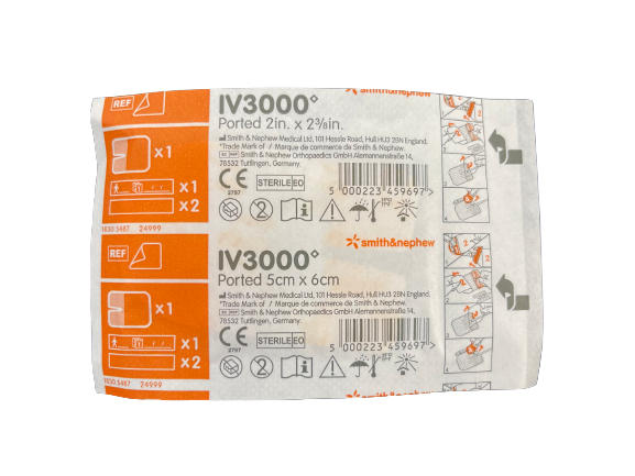 Smith & Nephew Opsite Dressing I.V.3000 5cm X 6cm Paediatric