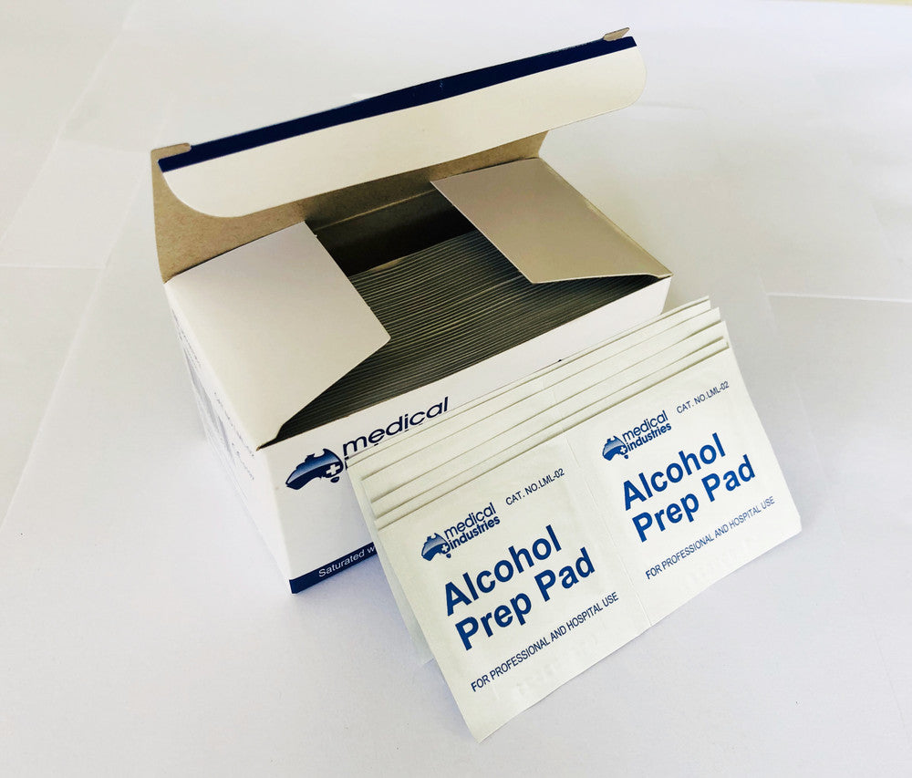 Alcohol pads 70% Isopropyl Alcohol 65 x 30mm Skin Swab