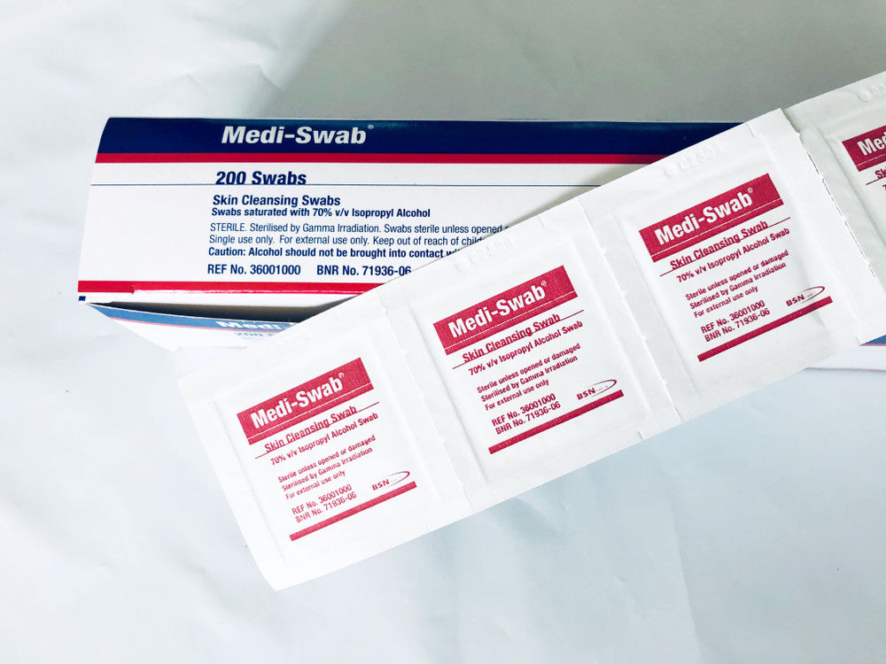 Medi Swab Alcohol Wipes Medical Medi Swabs Sterile pkt of