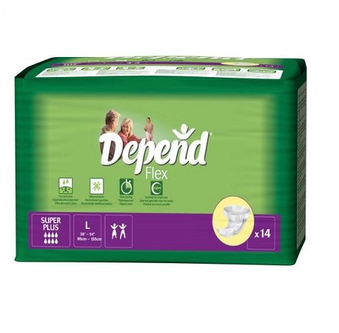 Depend Flex Super Plus Large (14pcs / Pack) - 1 Ctn (4 x 14/pack) - 8739