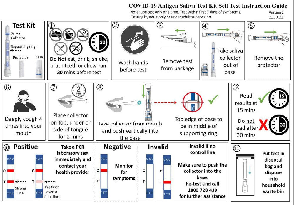 ECOTEST Saliva COVID 19 Antigen Rapid Pen test For Home