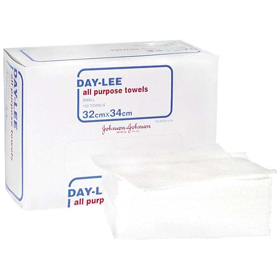 Day-Lee Lint Free All Purpose Towels, Small, 32 x 34cm, 100 per Box