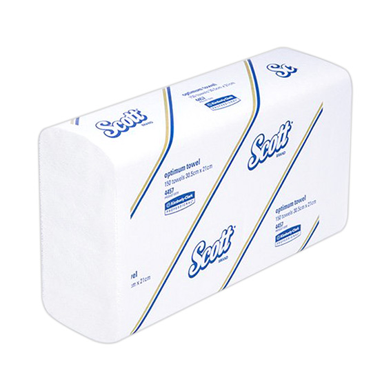 Scott Optimum Hand Towel 30.5 x 21cm Large White 150