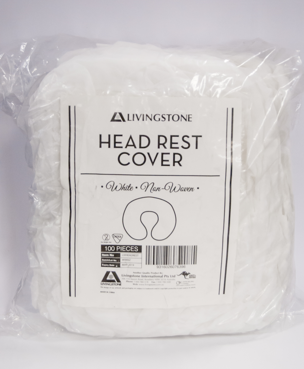 Head Rest Cover Non Woven White 100 per Pack