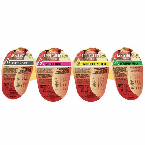 Flavour Creations Apple Juice Thickened 175mL, Box of 24 - All Types