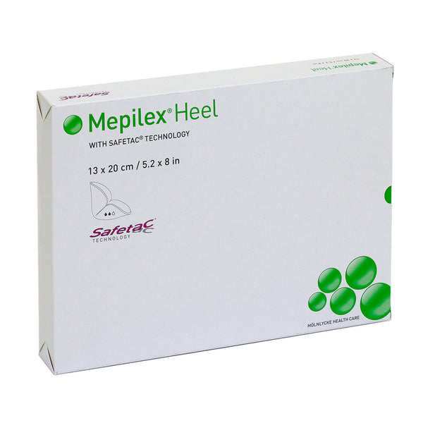 Molnlycke Mepilex Heel Foam Dressing, Non-Adhesive, 13cm x 20cm (288100)