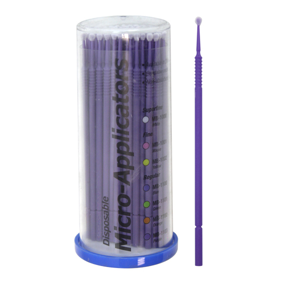 Microbrush Applicator Brush Purple 100 per Vial