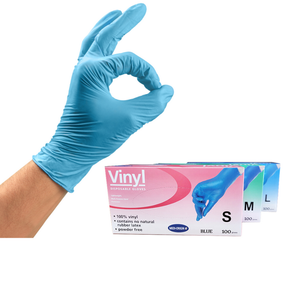 Vinyl Gloves Powder Free Blue