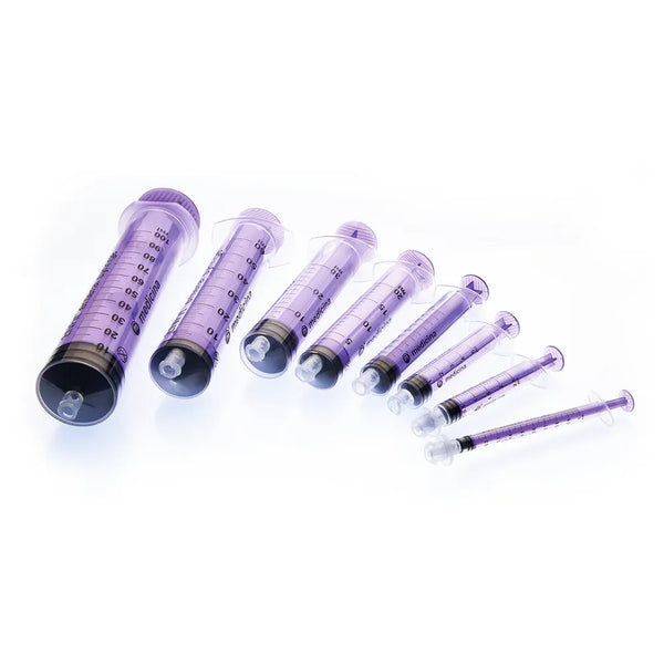 Medicina ENFit Syringes Enteral Single Use - All Volumes (1mL, 2.5mL, 5mL, 10mL, 20mL, 30mL, 60mL, 100mL)