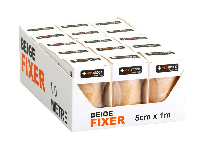 Medstock Fabric Roll Beige Fixer one box sizes: 5cm /