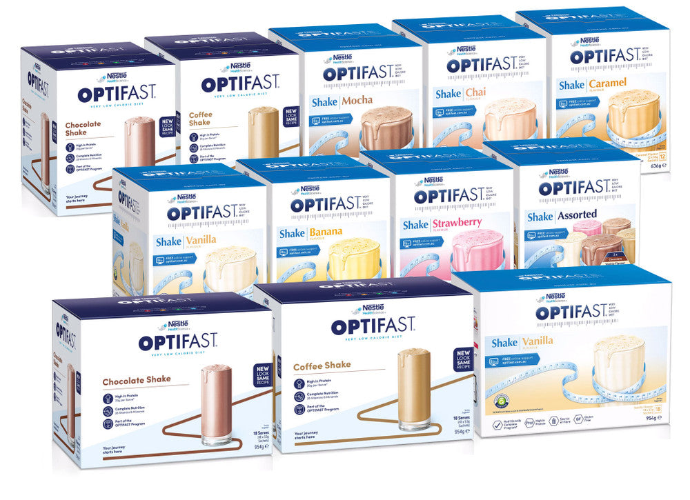 Nestle Optifast VLCD Shakes 53g Sachets All Flavours