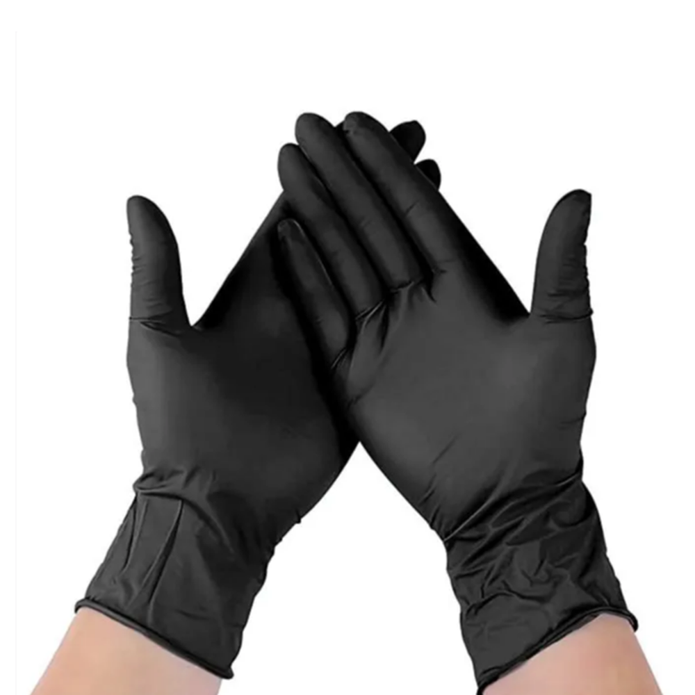 Nitrile Gloves Black Powder Free - All Sizes