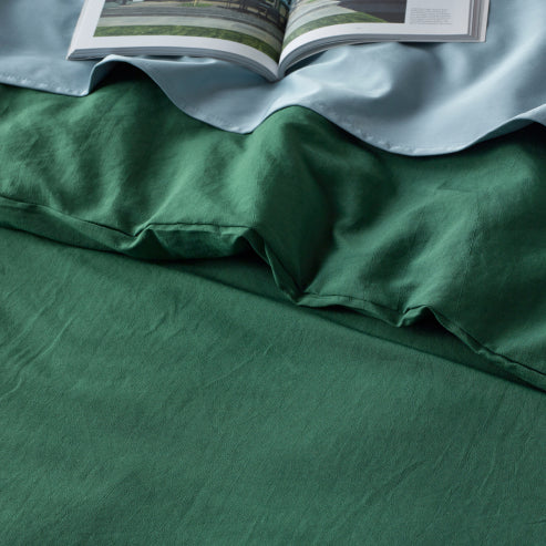 Staydry Linen Look Water Resistant Quilt Cover Set - All Sizes