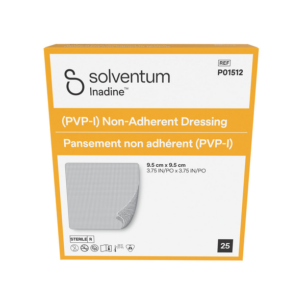 Solventum Inadine Pvp-I Dressing 9.5cm x 9.5cm Non Adhesive (P01512)