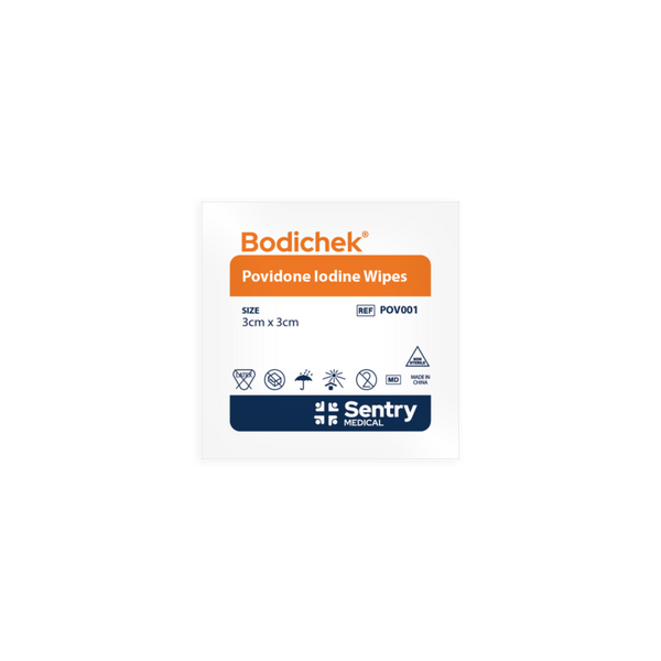 Bodichek Povidone Iodine Antiseptic Wipes, 200/ Pack (POV001)
