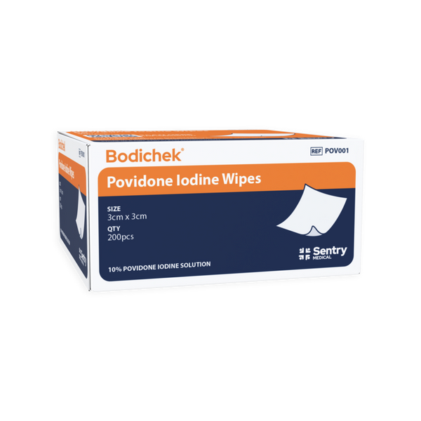 Bodichek Povidone Iodine Antiseptic Wipes, 200/ Pack (POV001)